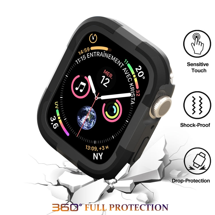 For Apple Watch Series 8 & 7 45mm Armor Frame Watch Case(Black) - Smart Wear by PMC Jewellery | Online Shopping South Africa | PMC Jewellery