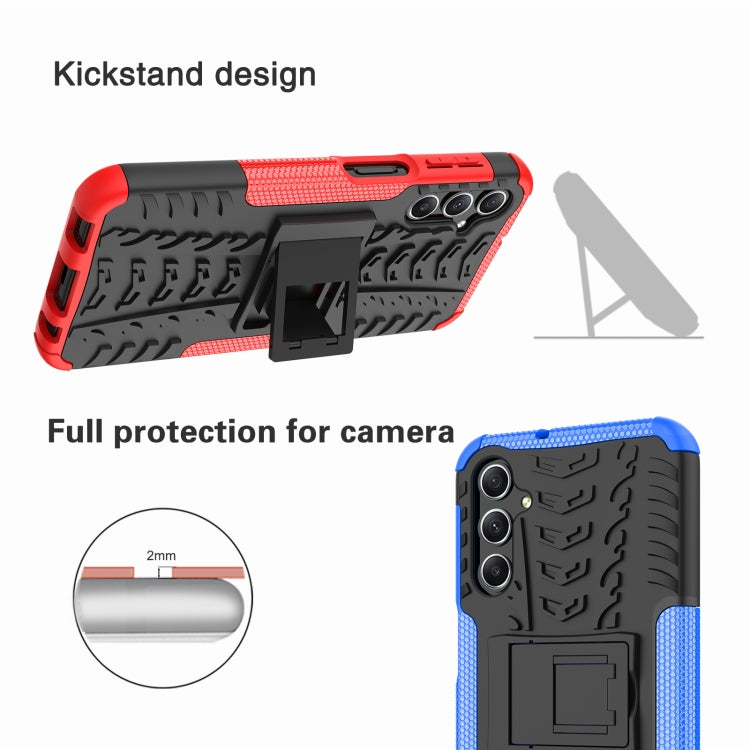 For Samsung Galaxy A24 4G Tire Texture TPU + PC Phone Case with Holder(Black) - free shipping - PMC TechLife - Order now!