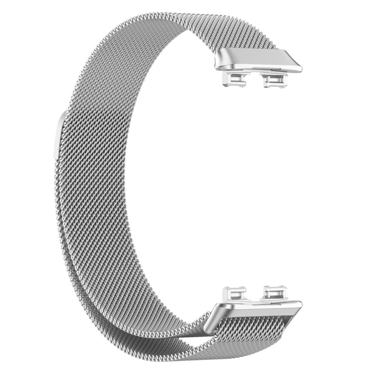 For Huawei Band 8 Milanese Metal Watch Band(Silver) - Smart Wear by PMC Jewellery | Online Shopping South Africa | PMC Jewellery