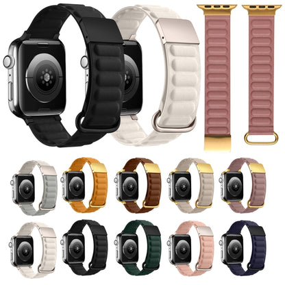 Magnetic Reverse Buckle Watch Band For Apple Watch Series 8&7 45mm(Pink) - Smart Wear by PMC Jewellery | Online Shopping South Africa | PMC Jewellery