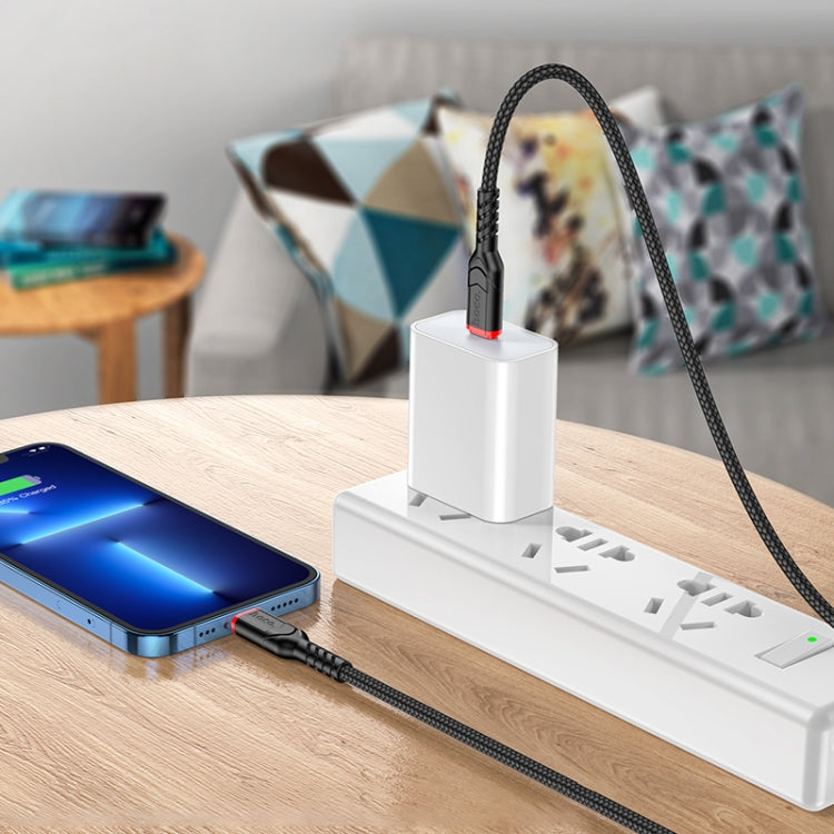 hoco X59 Victory PD 20W USB-C / Type-C to 8 Pin Charging Data Dable, Length:1m(Blue) - 2 in 1 Cable by hoco | Online Shopping South Africa | PMC Jewellery