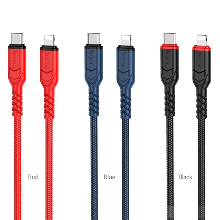 hoco X59 Victory PD 20W USB-C / Type-C to 8 Pin Charging Data Dable, Length:2m(Red) - 2 in 1 Cable by hoco | Online Shopping South Africa | PMC Jewellery