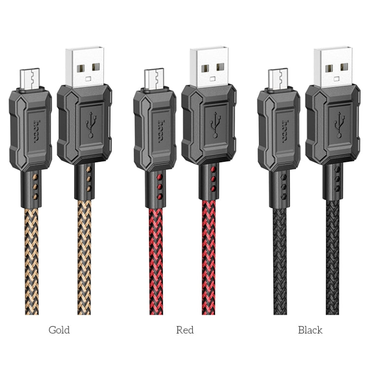 hoco X94 Leader 2.4A USB to Micro USB Charging Data Dable, Length:1m(Black) - Micro USB Cable by hoco | Online Shopping South Africa | PMC Jewellery