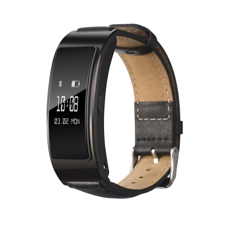 For Huawei Band 7 Glossy Leather Watch Band(Black) - Smart Wear by PMC Jewellery | Online Shopping South Africa | PMC Jewellery