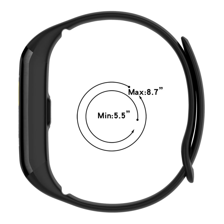 For Mambo Band 5 / 5S Solid Color Silicone Replacement Watch Band(Midnight Blue) - Smart Wear by PMC TechLife | Online Shopping South Africa | PMC TechLife