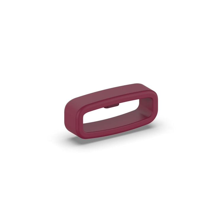 18mm 10pcs Universal Watch Band Fixed Silicone Ring Safety Buckle(Wine Red) -  by PMC TechLife | Online Shopping South Africa | PMC TechLife