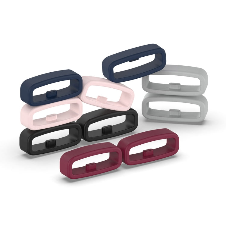 22mm 10pcs Universal Watch Band Fixed Silicone Ring Safety Buckle(Grey) -  by PMC TechLife | Online Shopping South Africa | PMC TechLife
