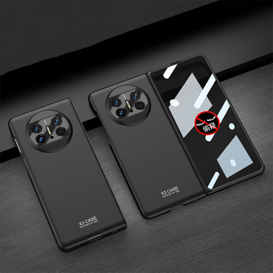 For Huawei Mate X3 GKK Peep-proof Integrated Ultra-thin Full Coverage Phone Flip Case(Black) - Huawei Cases by GKK | Online Shopping South Africa | PMC Jewellery | Buy Now Pay Later Mobicred