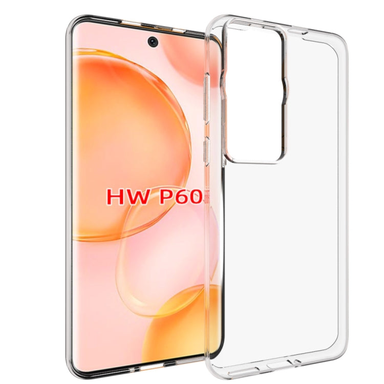 For Huawei P60 / P60 Pro Waterproof Texture TPU Phone Case(Transparent) - Huawei Cases by PMC Jewellery | Online Shopping South Africa | PMC Jewellery