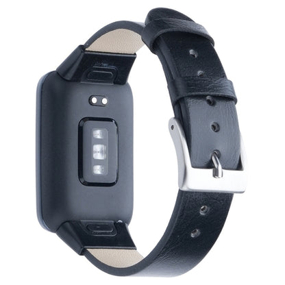 For Xiaomi Mi Band 7 Pro Leather Texture Replacement Watch Band(Black) - Watch Bands by PMC Jewellery | Online Shopping South Africa | PMC Jewellery