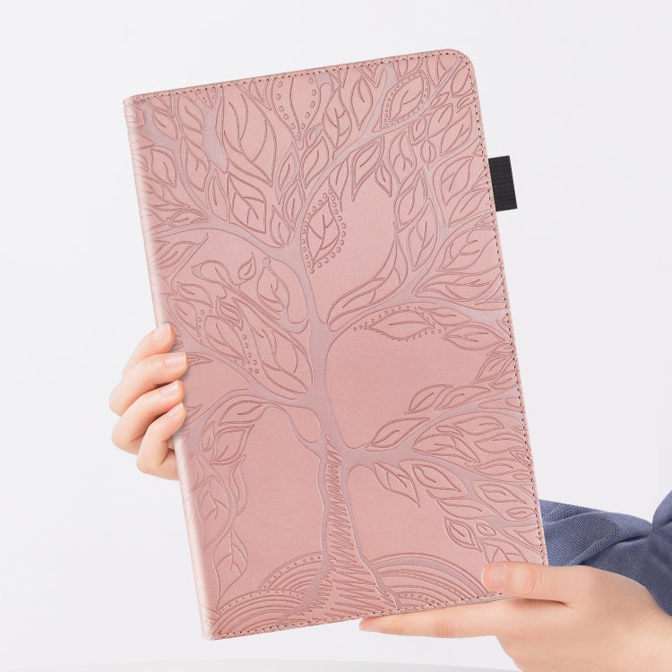 For Xiaomi Pad 6 / Pad 6 Pro Life Tree Series Horizontal Flip Leather Tablet Case(Rose Gold) -  by PMC Jewellery | Online Shopping South Africa | PMC Jewellery