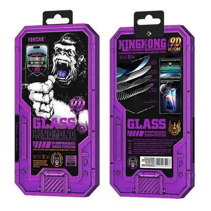 For iPhone 14 Plus WK WTP-068 King Kong Vacha Corning 9D Curved HD Tempered Glass Film(Black) - iPhone 14 Plus Cases by WK | Online Shopping South Africa | PMC Jewellery