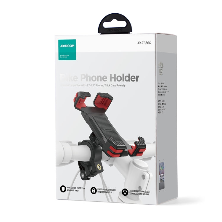 JOYROOM JR-ZS360 Bicycle Handle Phone Mount Compatible with 4.7-6.8 inch(Black) - Holders by JOYROOM | Online Shopping South Africa | PMC Jewellery