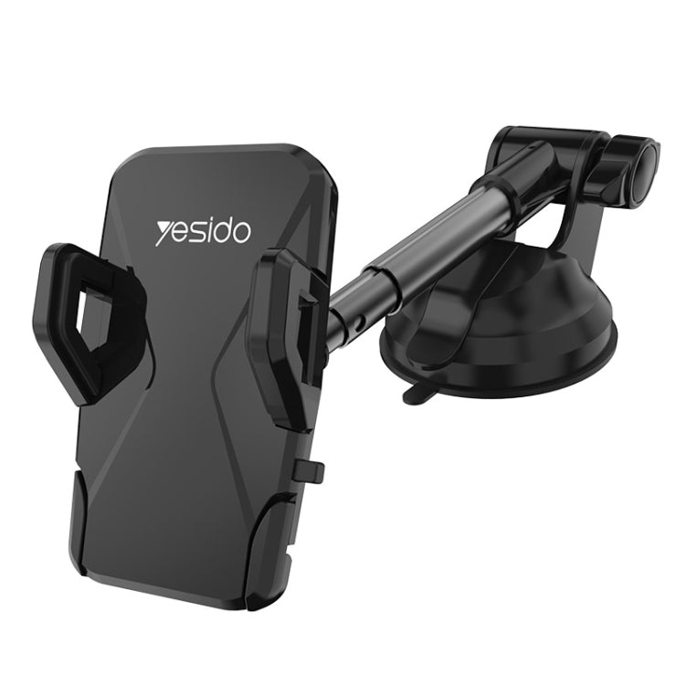 Yesido C40 Car Foldable 360 Degree Rotation Automatic Clip Phone Holder(Black) - Car Holders by Yesido | Online Shopping South Africa | PMC TechLife