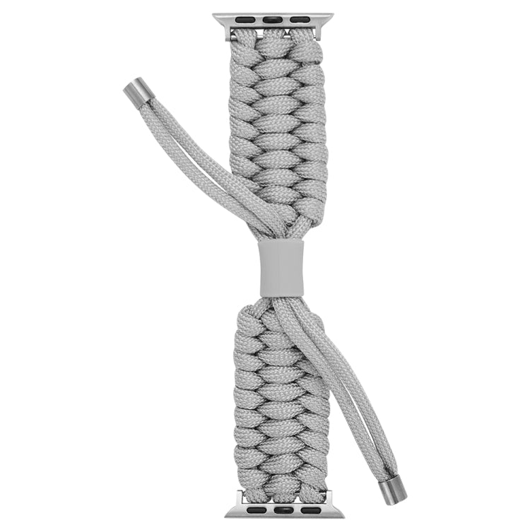 Stretch Plain Silicone Bean Watch Band For Apple Watch 8 41mm(Grey White) -  by PMC TechLife | Online Shopping South Africa | PMC TechLife