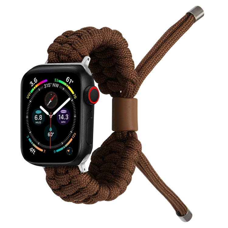 Stretch Plain Silicone Bean Watch Band For Apple Watch SE 2022 44mm(Coffee Brown) -  by PMC Jewellery | Online Shopping South Africa | PMC Jewellery