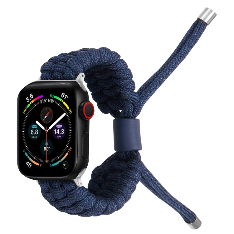 Stretch Plain Silicone Bean Watch Band For Apple Watch 6 40mm(Navy Blue) -  by PMC TechLife | Online Shopping South Africa | PMC TechLife