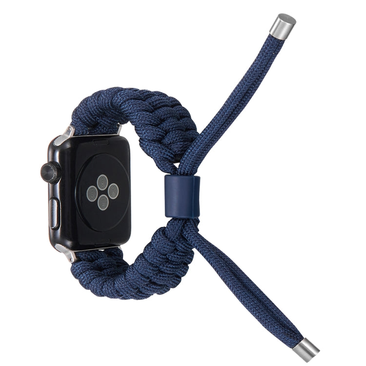 Stretch Plain Silicone Bean Watch Band For Apple Watch 6 44mm(Navy Blue) -  by PMC Jewellery | Online Shopping South Africa | PMC Jewellery