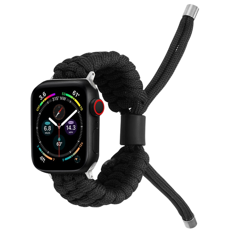 Stretch Plain Silicone Bean Watch Band For Apple Watch 6 44mm(Black) -  by PMC TechLife | Online Shopping South Africa | PMC TechLife