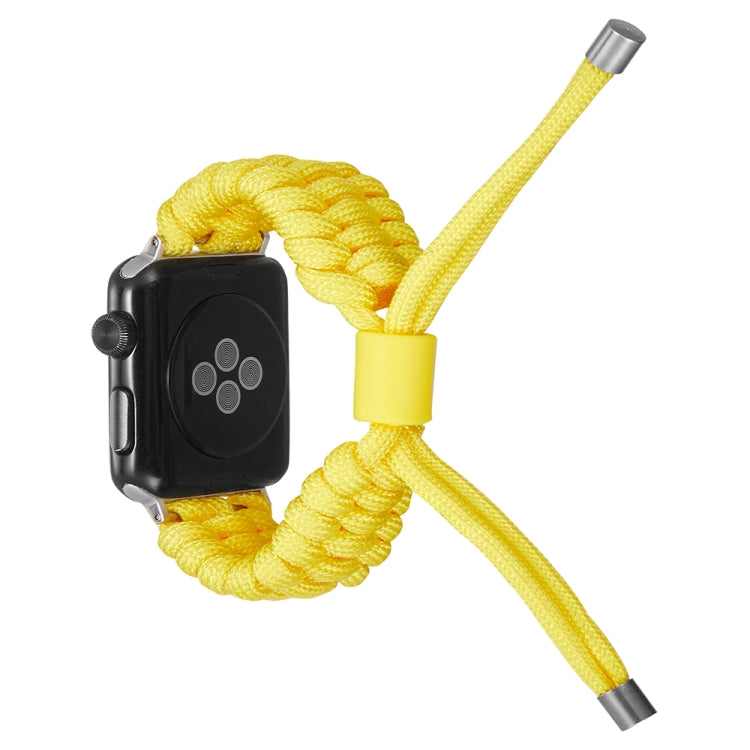 Stretch Plain Silicone Bean Watch Band For Apple Watch 3 38mm(Yellow) -  by PMC TechLife | Online Shopping South Africa | PMC TechLife