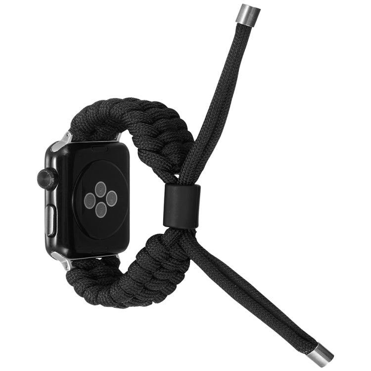 Stretch Plain Silicone Bean Watch Band For Apple Watch SE 2023 44mm(Black) - Watch Bands by PMC TechLife | Online Shopping South Africa | PMC TechLife
