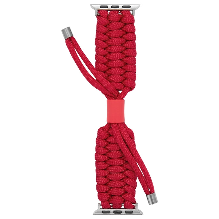 Stretch Plain Silicone Bean Watch Band For Apple Watch SE 2023 44mm(Red) - Watch Bands by PMC TechLife | Online Shopping South Africa | PMC TechLife
