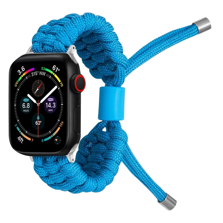 Stretch Plain Silicone Bean Watch Band For Apple Watch 9 45mm(Sky Blue) - Watch Bands by PMC TechLife | Online Shopping South Africa | PMC TechLife