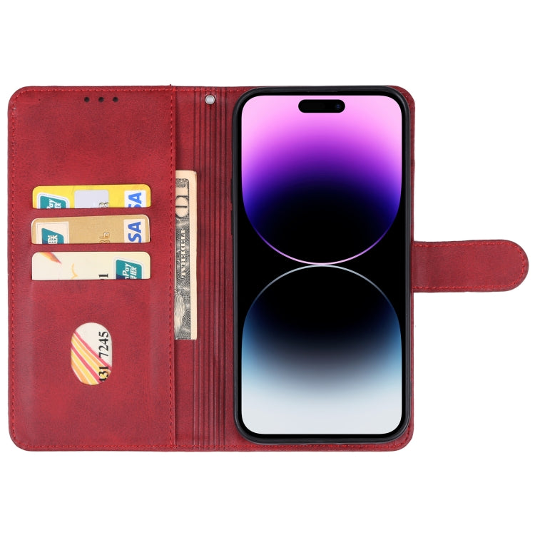 For iPhone 15 Pro Leather Phone Case(Red) - iPhone 15 Pro Cases by PMC Jewellery | Online Shopping South Africa | PMC Jewellery