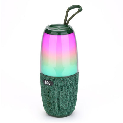 T&G TG644 5W High Power RGB Light Portable Bluetooth Speaker(Dark Green) - Waterproof Speaker by T&G | Online Shopping South Africa | PMC Jewellery