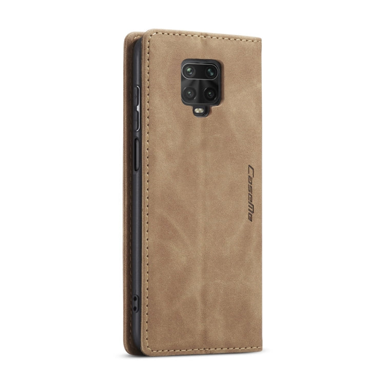 For Xiaomi Redmi Note 9 Pro/Note 9 Pro Max/Note 9s CaseMe 013 Multifunctional Horizontal Flip Leather Case, with Card Slot & Holder & Wallet(Brown) - Xiaomi Cases by CaseMe | Online Shopping South Africa | PMC Jewellery | Buy Now Pay Later Mobicred