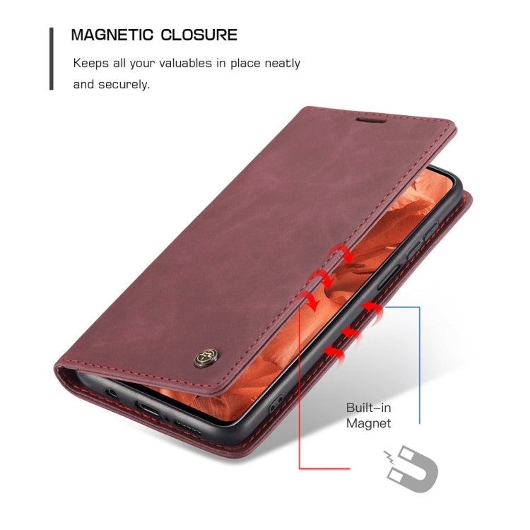 For Xiaomi Redmi Note 9 Pro/Note 9 Pro Max/Note 9s CaseMe 013 Multifunctional Horizontal Flip Leather Case, with Card Slot & Holder & Wallet(Wine Red) - Xiaomi Cases by CaseMe | Online Shopping South Africa | PMC Jewellery