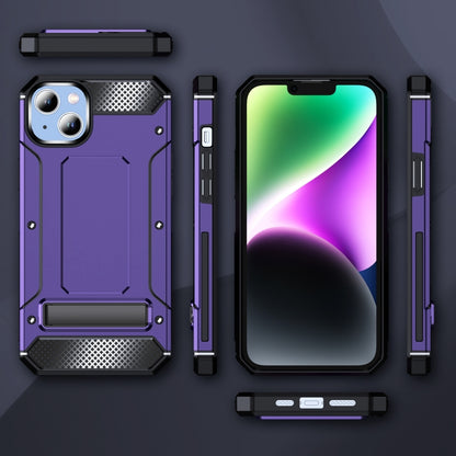 For iPhone 12 Pro Max Matte Holder Phone Case(Purple) - iPhone 12 Pro Max Cases by PMC Jewellery | Online Shopping South Africa | PMC Jewellery