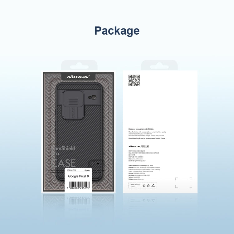 For Google Pixel 8 NILLKIN CamShield Pro PC Phone Case(Black) - Google Cases by NILLKIN | Online Shopping South Africa | PMC TechLife | Buy Now Pay Later Mobicred