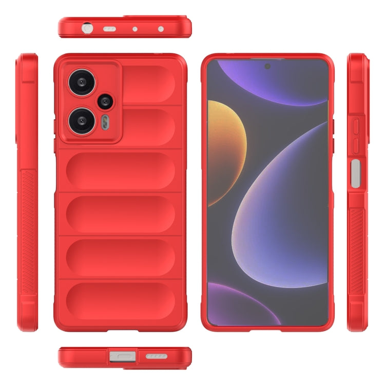 For Xiaomi Redmi Note 12 Turbo Magic Shield TPU + Flannel Phone Case(Light Blue) - free shipping - PMC TechLife - Order now!