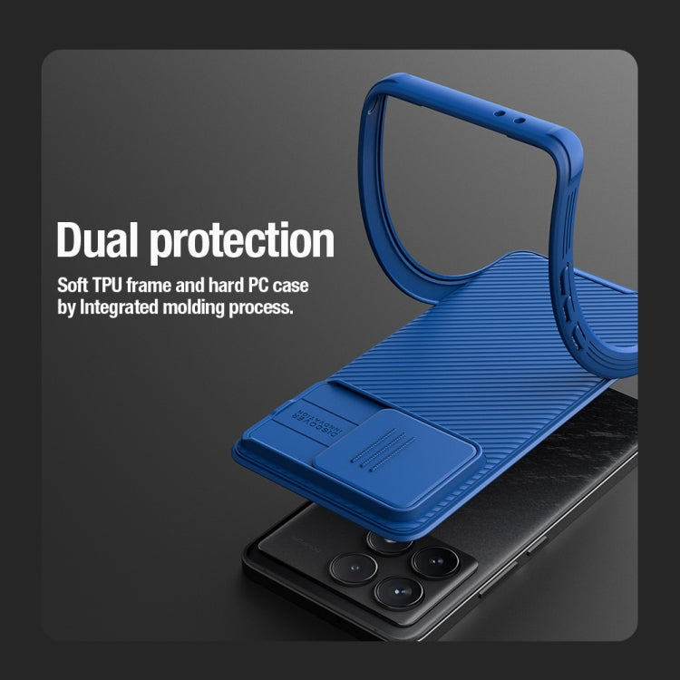 For Xiaomi Redmi K70 / K70 Pro NILLKIN CamShield Pro PC Phone Case(Blue) - Xiaomi Cases by NILLKIN | Online Shopping South Africa | PMC Jewellery | Buy Now Pay Later Mobicred