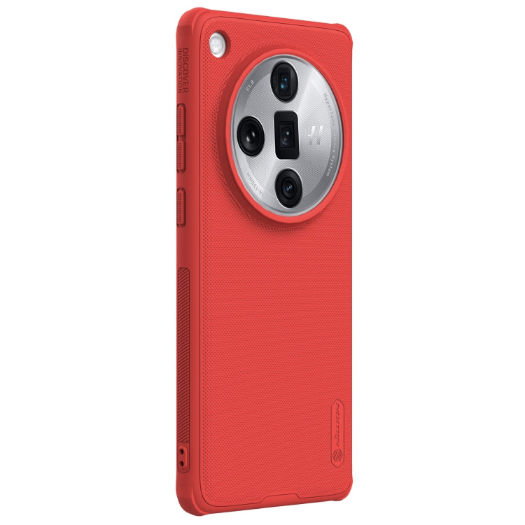 For OPPO Find X7 Ultra NILLKIN Frosted Shield Pro PC + TPU Phone Case(Red) - Find X7 Ultra Cases by NILLKIN | Online Shopping South Africa | PMC Jewellery