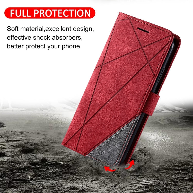 For Redmi Note 12 Pro Speed Skin Feel Splicing Horizontal Flip Leather Phone Case(Red) - free shipping - PMC TechLife - Order now!