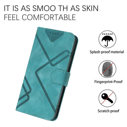 For Honor 20S Russia /20 lite Russia  Line Pattern Skin Feel Leather Phone Case(Light Blue) - Honor Cases by PMC Jewellery | Online Shopping South Africa | PMC Jewellery