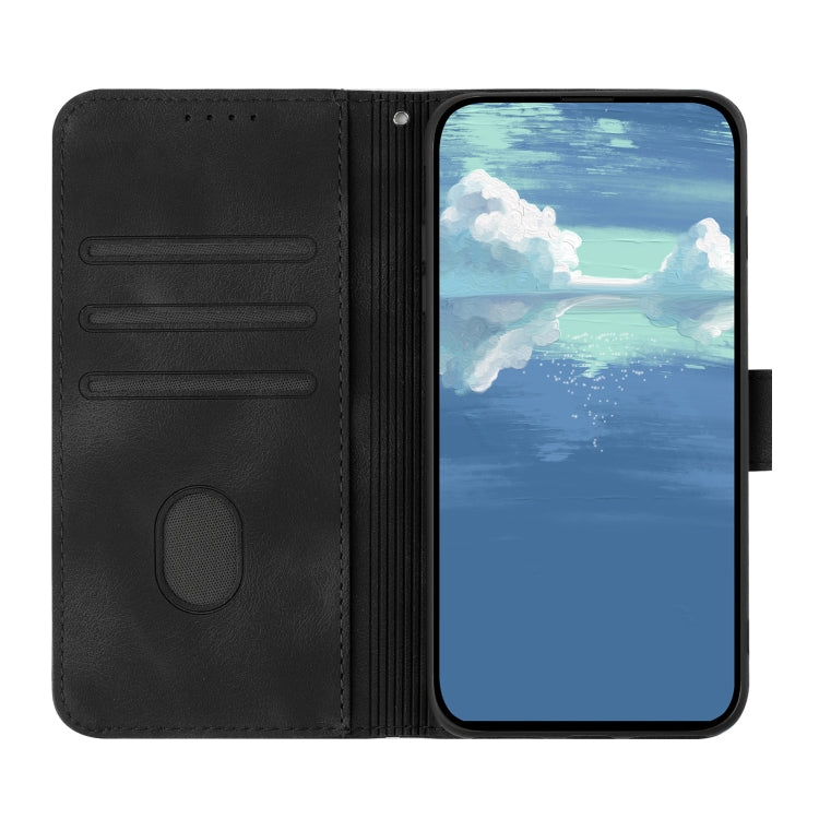 For Honor 70 Pro / 70 Pro+ Line Pattern Skin Feel Leather Phone Case(Black) - Honor Cases by PMC Jewellery | Online Shopping South Africa | PMC Jewellery