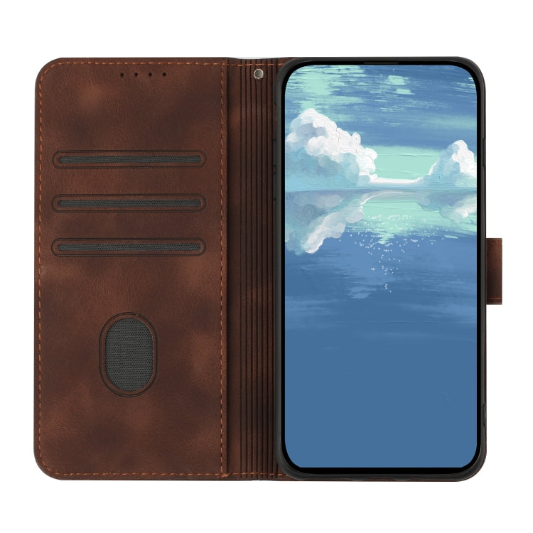 For Honor X8 4G/X30i/Play6T Pro Line Pattern Skin Feel Leather Phone Case(Coffee) - free shipping - PMC TechLife - Order now!