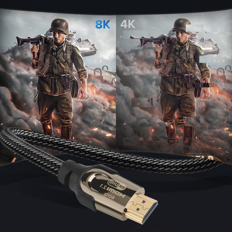 Onten HD180 HDMI 2.1 Version 8K HD Audio Cable, Length:2m(Black) - free shipping - PMC TechLife - Order now!