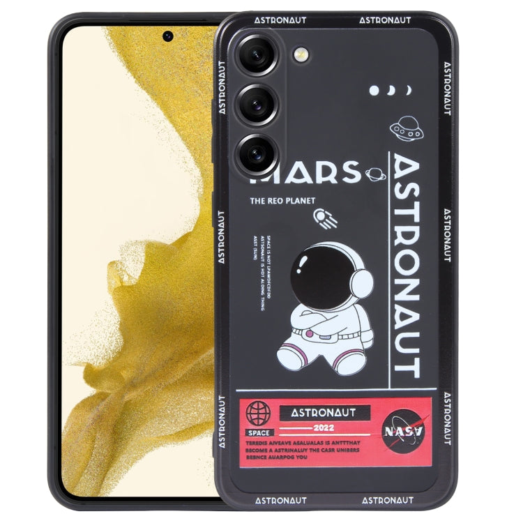For Samsung Galaxy S20 FE Astronaut Pattern Silicone Straight Edge Phone Case(Mars Astronaut-Black) - free shipping - PMC TechLife - Order now!