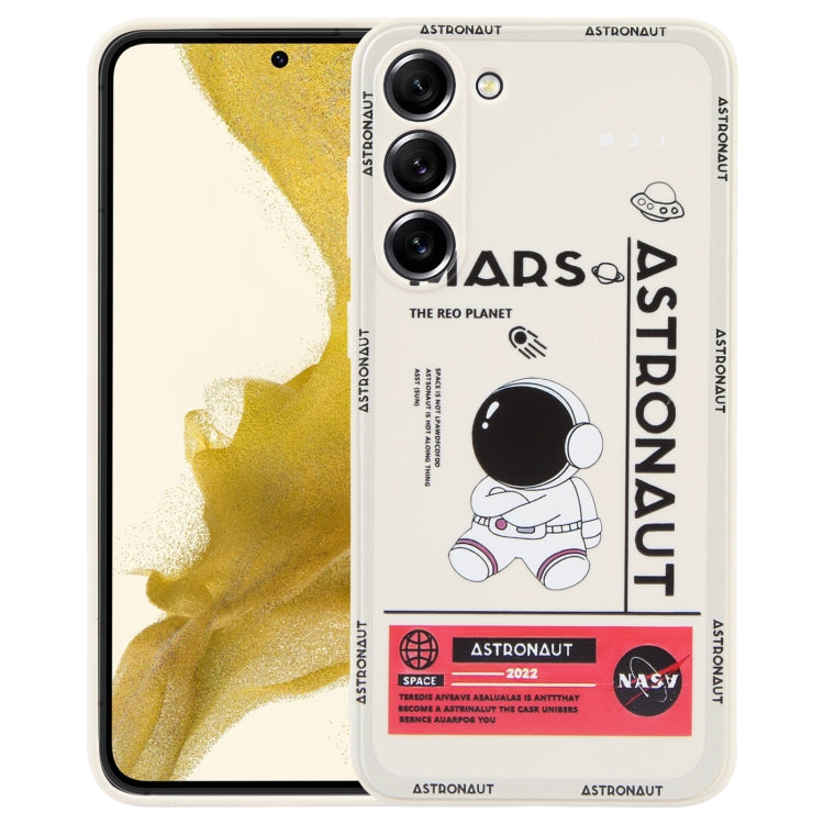 For Samsung Galaxy S20 FE Astronaut Pattern Silicone Straight Edge Phone Case(Mars Astronaut-White) - free shipping - PMC TechLife - Order now!