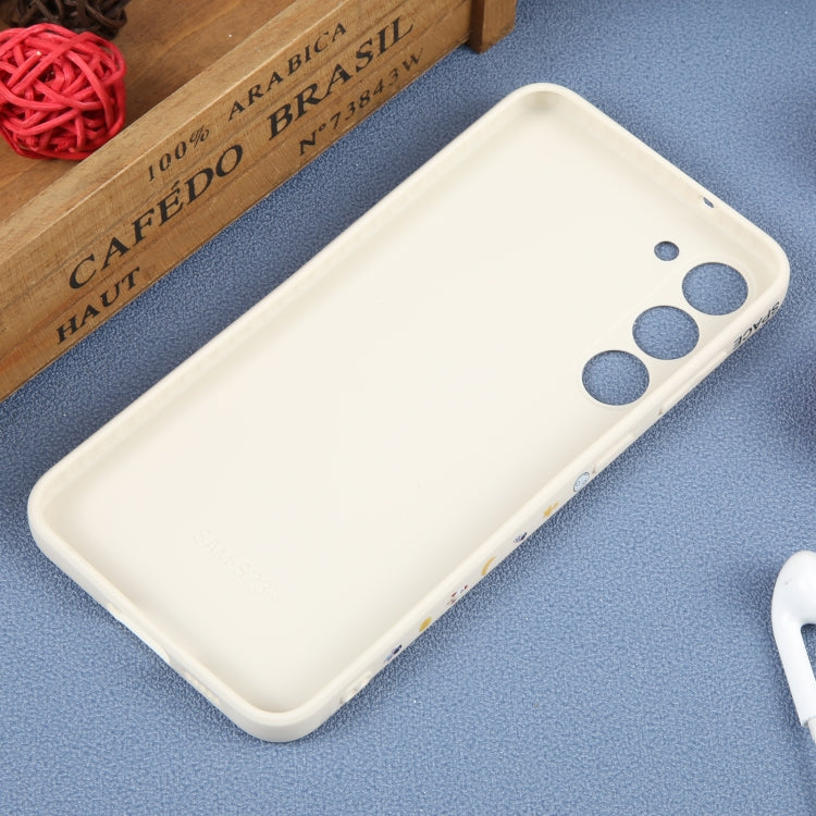 For Samsung Galaxy S20 FE Astronaut Pattern Silicone Straight Edge Phone Case(Planet Landing-White) - free shipping - PMC TechLife - Order now!