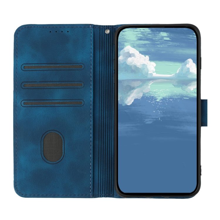 For Samsung Galaxy Note20 Ultra Line Pattern Skin Feel Leather Phone Case(Royal Blue) - free shipping - PMC TechLife - Order now!