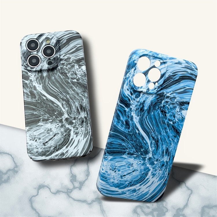 For iPhone 13 Pro Max Marble Pattern Phone Case(Navy Blue White) - iPhone 13 Pro Max Cases by PMC Jewellery | Online Shopping South Africa | PMC Jewellery