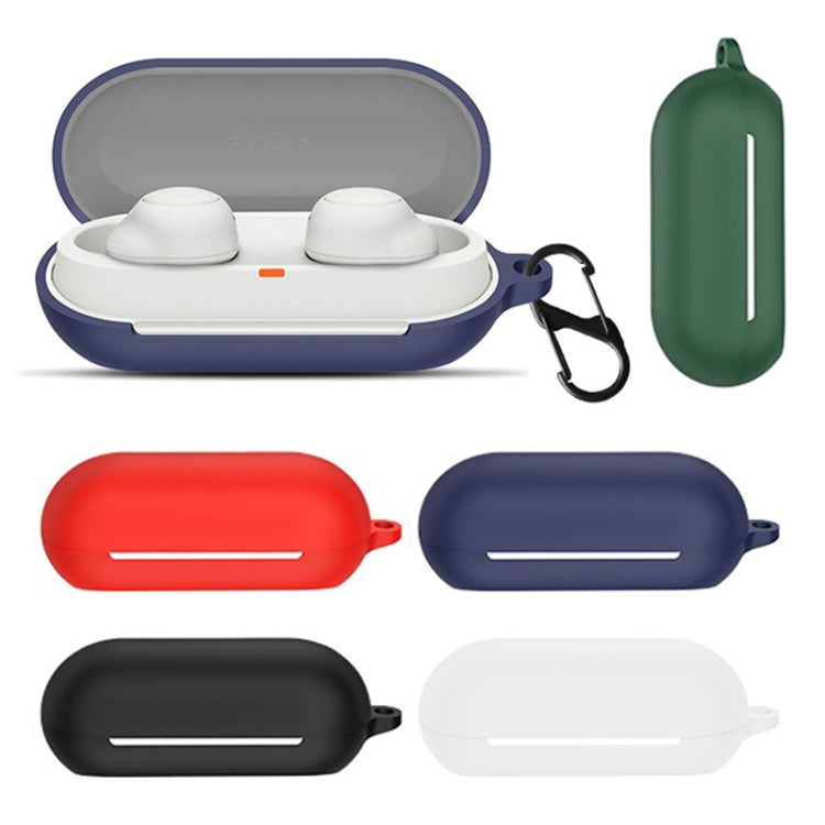For Sony WF-C700N Bluetooth Earphone Silicone Protective Case(Dark Blue) - Sony Earphone Case by PMC TechLife | Online Shopping South Africa | PMC TechLife