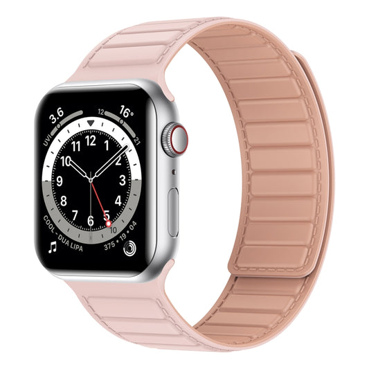 Magnetic Silicone Watch Band For Apple Watch SE 40mm(Pink) - Watch Bands by PMC Jewellery | Online Shopping South Africa | PMC Jewellery