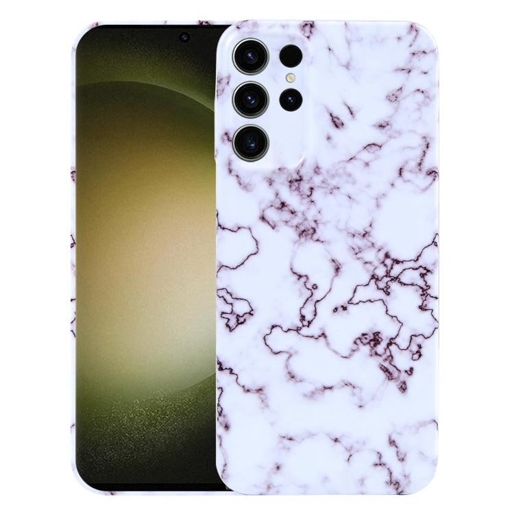 For Samsung Galaxy S23 Ultra 5G Marble Pattern Phone Case(Red White) - free shipping - PMC TechLife - Order now!