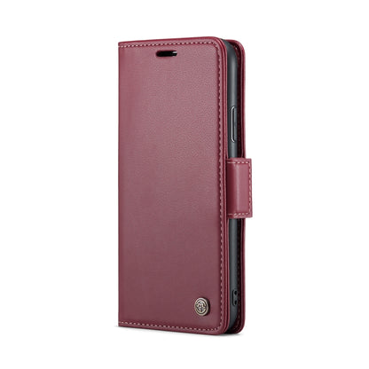 For iPhone 11 Pro Max CaseMe 023 Butterfly Buckle Litchi Texture RFID Anti-theft Leather Phone Case(Wine Red) - iPhone 11 Pro Max Cases by CaseMe | Online Shopping South Africa | PMC Jewellery